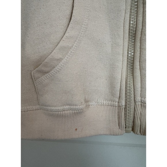 True Religion Cream Zip Hoodie with Black Logo Size Large (7) Kids - Picture 3 of 11